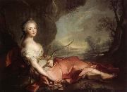 Jean Marc Nattier Marie Adelaide of France Represented as Diana china oil painting reproduction